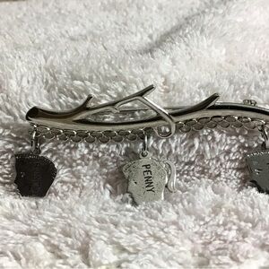 Silver Branch Charm Bracelet with Penny Charm